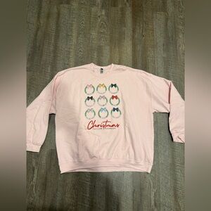 Taylor swift Album Gildan Pink Christmas Sweatshirt. Size 3x